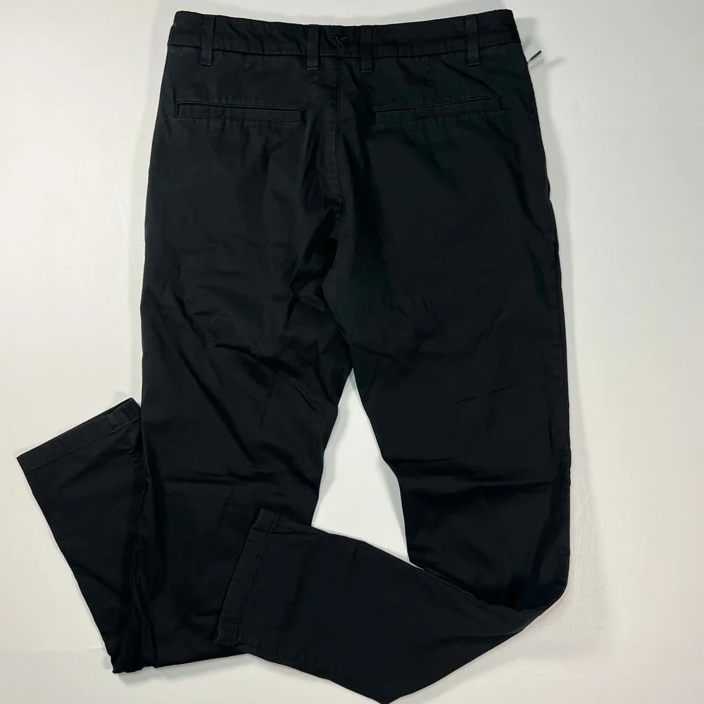 Birddogs Khaki Pants Mens 32x34 Black Built-in Liner Stretch Chino Trousers Golf
